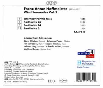 CD Franz Anton Hoffmeister: Wind Serenades Vol. 2 148842