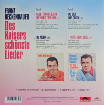 EP Franz Beckenbauer: Des Kaisers Schönste Lieder CLR | LTD 627533