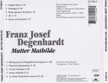 CD Franz Josef Degenhardt: Mutter Mathilde 559538