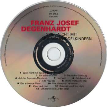 CD Franz Josef Degenhardt: Spiel Nicht Mit Den Schmuddelkindern 601046