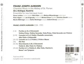 CD Franz Joseph Aumann: Chamber Music In The Abbey Of St. Florian 476309