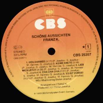 LP Franz K.: Schöne Aussichten 317436