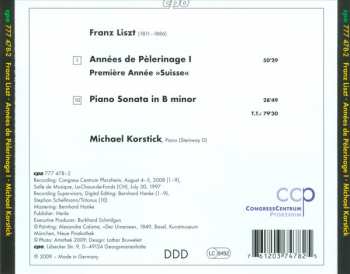 CD Franz Liszt: Années De Pèlerinage I; Piano Sonata In B Minor 151553