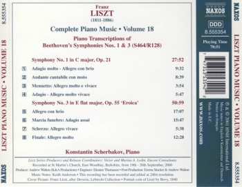 CD Franz Liszt: Beethoven: Symphonies Nos. 1 & 3 (Piano Transcriptions) 236729