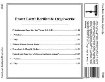 CD Franz Liszt: Berühmte Orgelwerke (Christopher Herrick An Der Ladegast-Orgel Des Domes Zu Merseburg) 568684