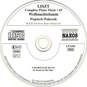 CD Franz Liszt: Liszt Piano Music • 63 640773