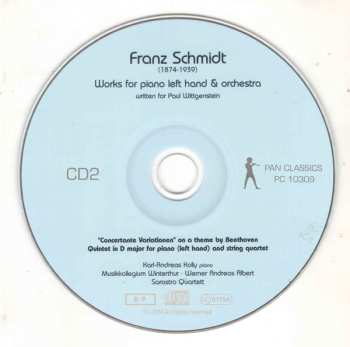 2CD Franz Schmidt: Works For Piano Left Hand & Orchestra 557107