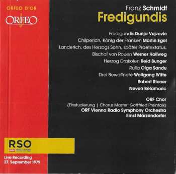 2CD Franz Schmidt: Fredigundis 621019