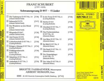 CD Franz Schubert: Schwanengesang · 5 Lieder 612260