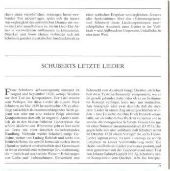 CD Franz Schubert: Schwanengesang · 5 Lieder 612260