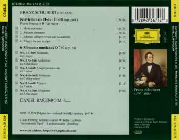 CD Franz Schubert: Klaviersonate = Piano Sonata D 960 • Moments Musicaux D 780 600837