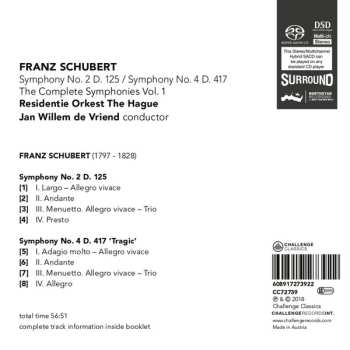 SACD Franz Schubert: The Complete Symphonies Vol. 3 Symphony No. 9, D. 944 575425