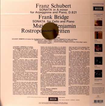 LP Franz Schubert: Schubert: Sonata For Arpeggione And Piano / Bridge: Sonata For Cello And Piano 363216