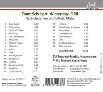 CD Franz Schubert: Winterreise D911 (Nach Gedichten Von Wilhelm Müller) 655133