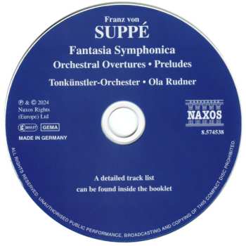 CD Franz von Suppé: Fantasia Symphonica 567223