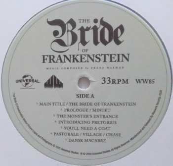 LP Franz Waxman: The Bride of Frankenstein (The 1935 Original Soundtrack Recording) 555637