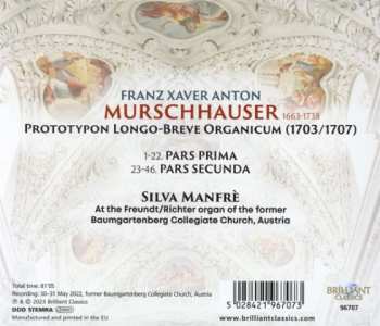 CD Franz Xaver Anton Murschhauser: Prototypon Longo-Breve Organicum 456246