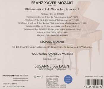 CD Franz Xaver Wolfgang Mozart: Klavierwerke Vol. 4 556200