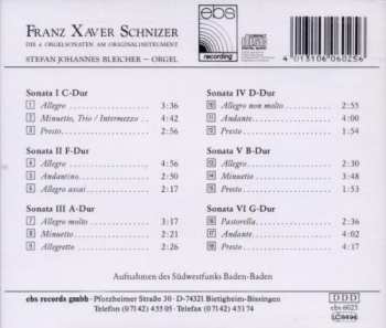 CD Stefan Johannes Bleicher: Die 6 Orgelsonaten Am Originalinstrument 555675