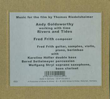 CD Fred Frith: Rivers And Tides { Working With Time 257314