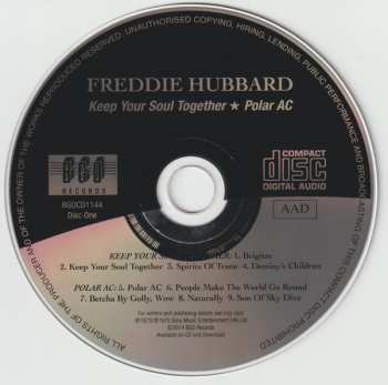 2CD Freddie Hubbard: Keep Your Soul Together / Polar AC / Skagly 645790