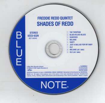 CD Freddie Redd Quintet: Shades Of Redd 562003