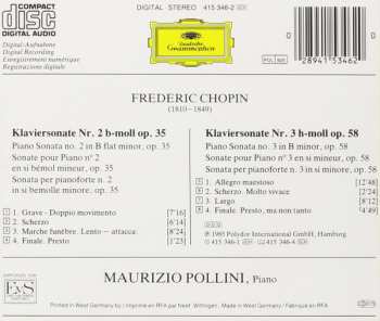 CD Frédéric Chopin: Klaviersonaten = Piano Sonatas = Sonates Pour Piano Nos. 2 & 3 27925