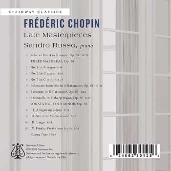 CD Frédéric Chopin: Late Masterpieces 310834