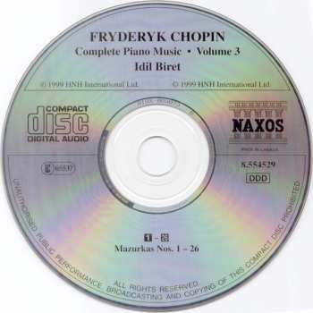 CD Frédéric Chopin: Mazurkas (Volume 1) 195791