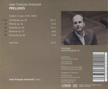 CD Frédéric Chopin: Preludes  553341