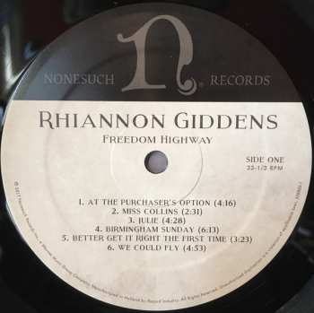 LP Rhiannon Giddens: Freedom Highway 13352