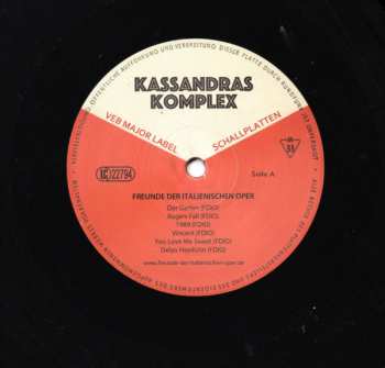 LP Freunde Der Italienischen Oper: Kassandras Komplex 642980