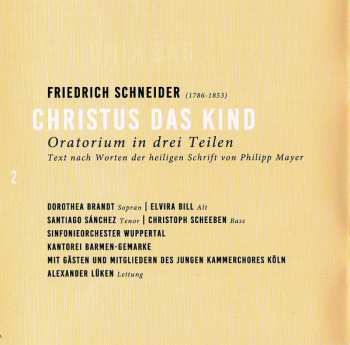 SACD Johann Christian Friedrich Schneider: Christus Das Kind 588347