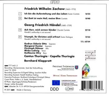 CD Georg Friedrich Händel: Cantatas 477184