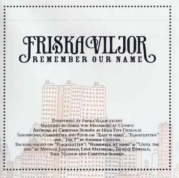 CD Friska Viljor: Remember Our Name 518867