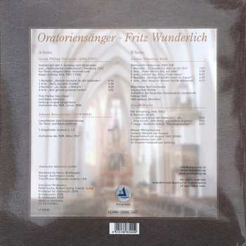 LP Fritz Wunderlich: Oratoriensänger - Fritz Wunderlich 558730