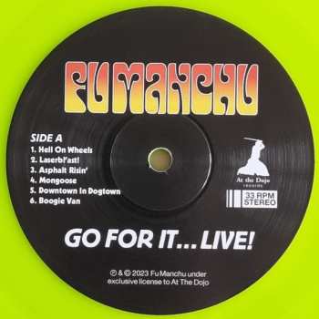 2LP Fu Manchu: Go For It...Live! CLR | LTD 562242