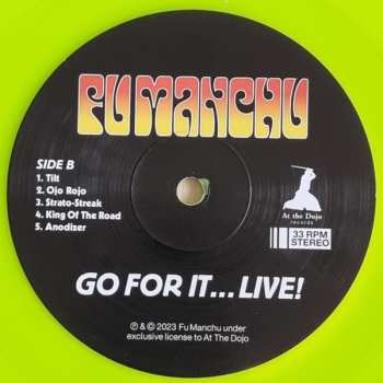 2LP Fu Manchu: Go For It...Live! CLR | LTD 562242