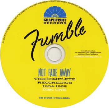 4CD Fumble: Not Fade Away - The Complete Recordings 1964 - 1982 556386