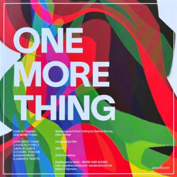 2LP Fumiya Tanaka: One More Thing (Second Part) 561439