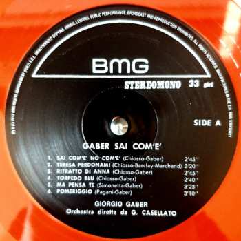 LP Giorgio Gaber: Sai Com'è CLR 623570