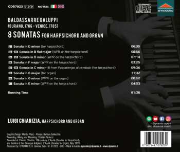 CD Luigi Chiarizia: 8 Sonatas For Harpsichord And Organ 642769