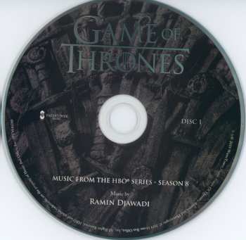 2CD Ramin Djawadi: Game Of Thrones (Music From The HBO Series) Season 8 13736