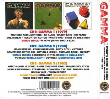 3CD/Box Set Gamma: What's Gone Is Gone (Complete Elektra Recordings 1979-1982) 566337