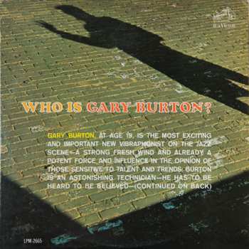 Album Gary Burton: Who Is Gary Burton?