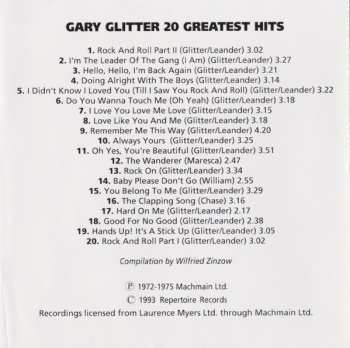 CD Gary Glitter: 20 Greatest Hits 292878