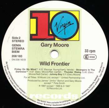 LP Gary Moore: Wild Frontier 511801