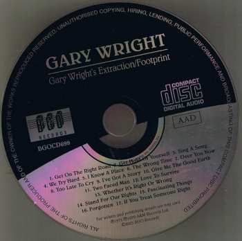 CD Gary Wright: Gary Wright's Extraction/Footprint 467989