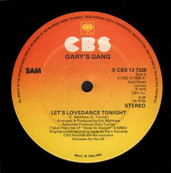 LP Gary's Gang: Let's Lovedance Tonight 642436