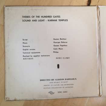 2LP Gaston Bonheur: Karnak Temples (Thebes Of The Hundred Gates - Sound And Light) 565534